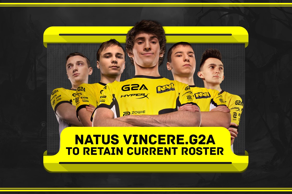 Natus Vincere confirm its roster will stay the same